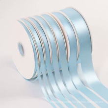 Polyester Solid Color 3-100MM Single Faced Satin Ribbon Gift Packing Satin Ribbon